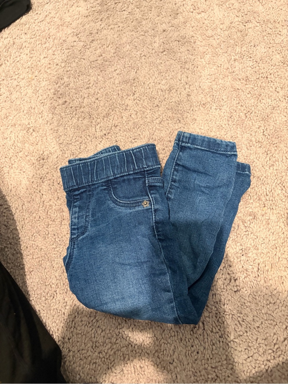 Dark Blue Denim Jogger Jeans